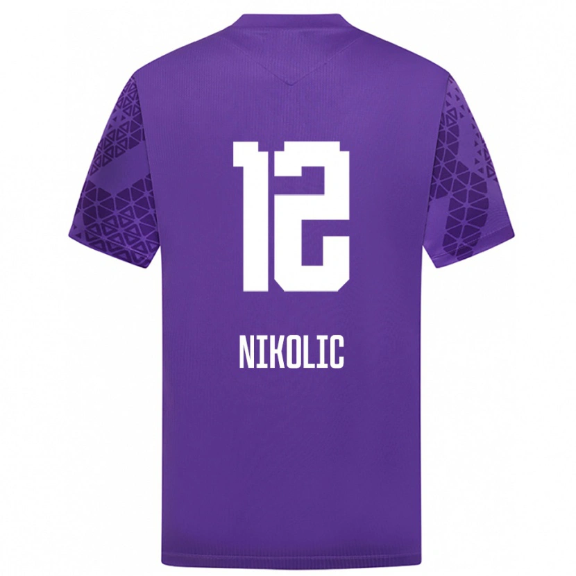 Danxen Men Uros Nikolic #12 Indigo White Goalkeeper Jersey 2025/26 T-Shirt