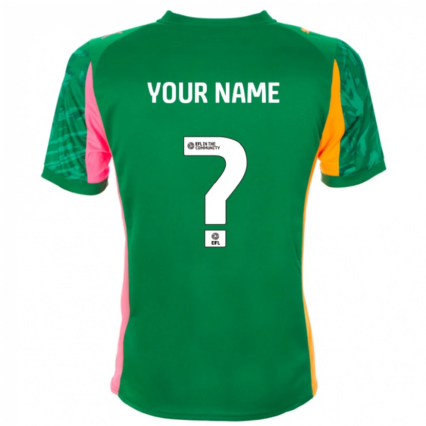 Danxen Women Blackpool FC Green Orange Goalkeeper Jersey 2025/26 T-Shirt