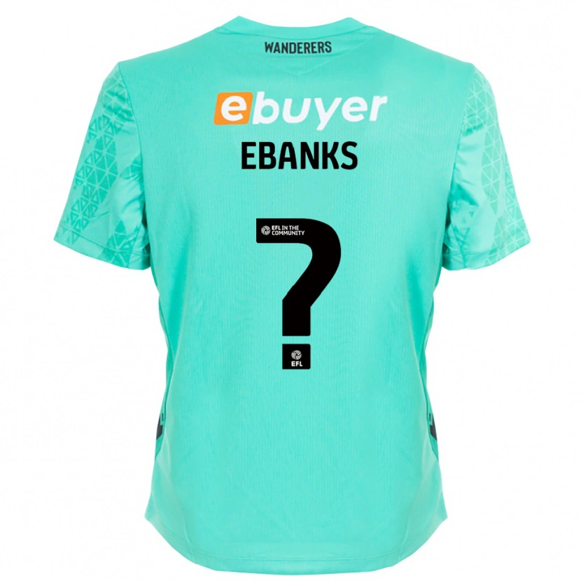 Danxen Women Eve Ebanks #0 Aqua Black Goalkeeper Jersey 2025/26 T-Shirt