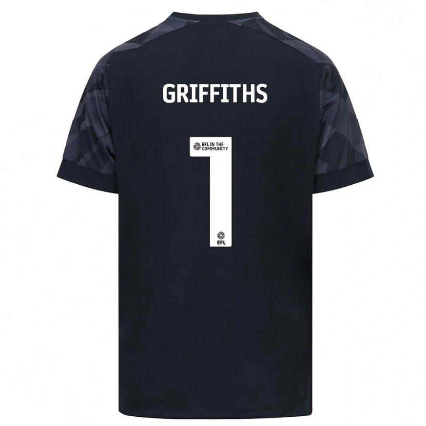 Danxen Women Ewan Griffiths #1 Black White Goalkeeper Jersey 2025/26 T-Shirt