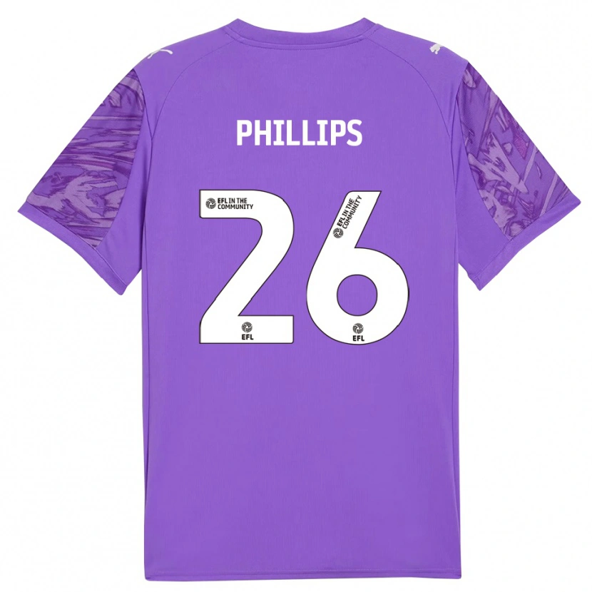 Danxen Women Noah Phillips #26 Dark Purple Goalkeeper Jersey 2025/26 T-Shirt