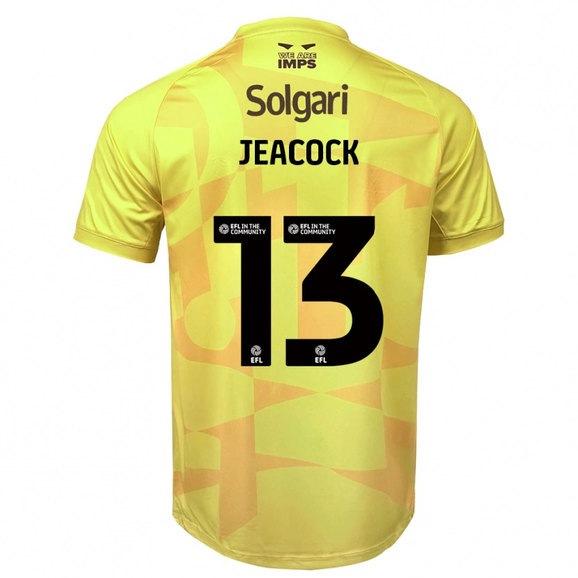 Danxen Women Zach Jeacock #13 Yellow Black Goalkeeper Jersey 2025/26 T-Shirt