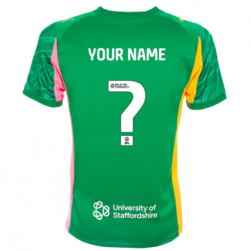 Danxen Women Port Vale Green Pink Orange Goalkeeper Jersey 2025/26 T-Shirt