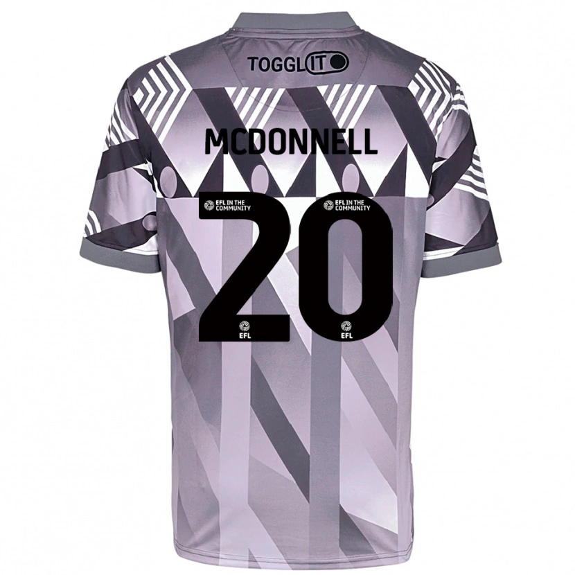 Danxen Women Joe McDonnell #20 Light Gray Goalkeeper Jersey 2025/26 T-Shirt