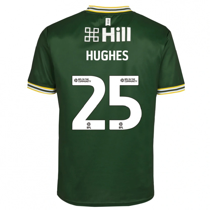 Danxen Women Ben Hughes #25 Dark Green White Goalkeeper Jersey 2025/26 T-Shirt