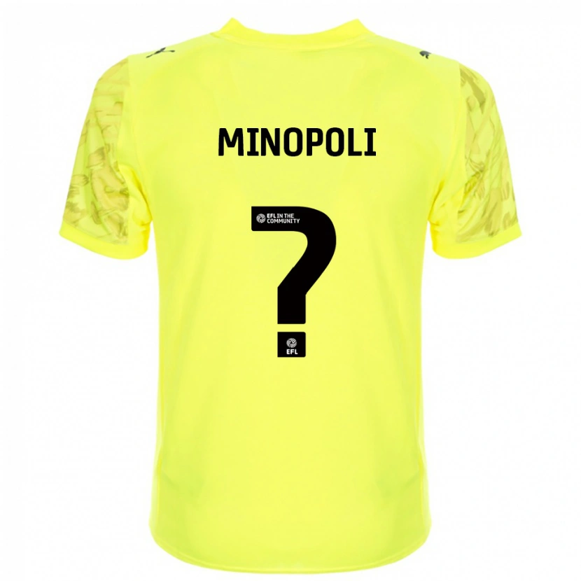 Danxen Women Giovanni Minopoli #0 Yellow Black Goalkeeper Jersey 2025/26 T-Shirt