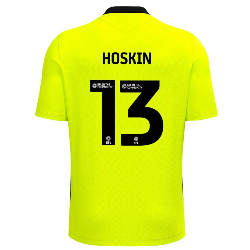 Danxen Women Owen Hoskin #13 Yellow Black Goalkeeper Jersey 2025/26 T-Shirt