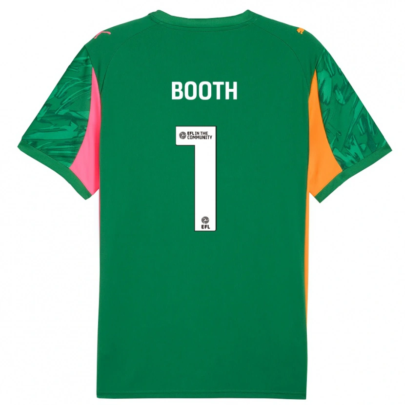 Danxen Women Tom Booth #1 Green Pink Orange Goalkeeper Jersey 2025/26 T-Shirt