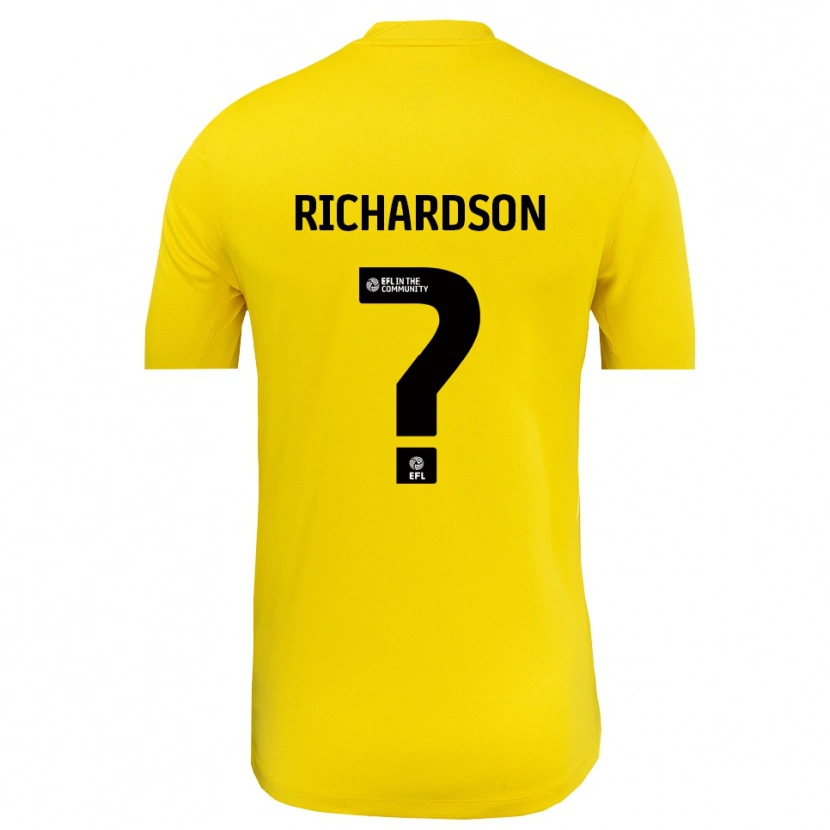 Danxen Women Dani Richardson #0 Yellow Black Goalkeeper Jersey 2025/26 T-Shirt
