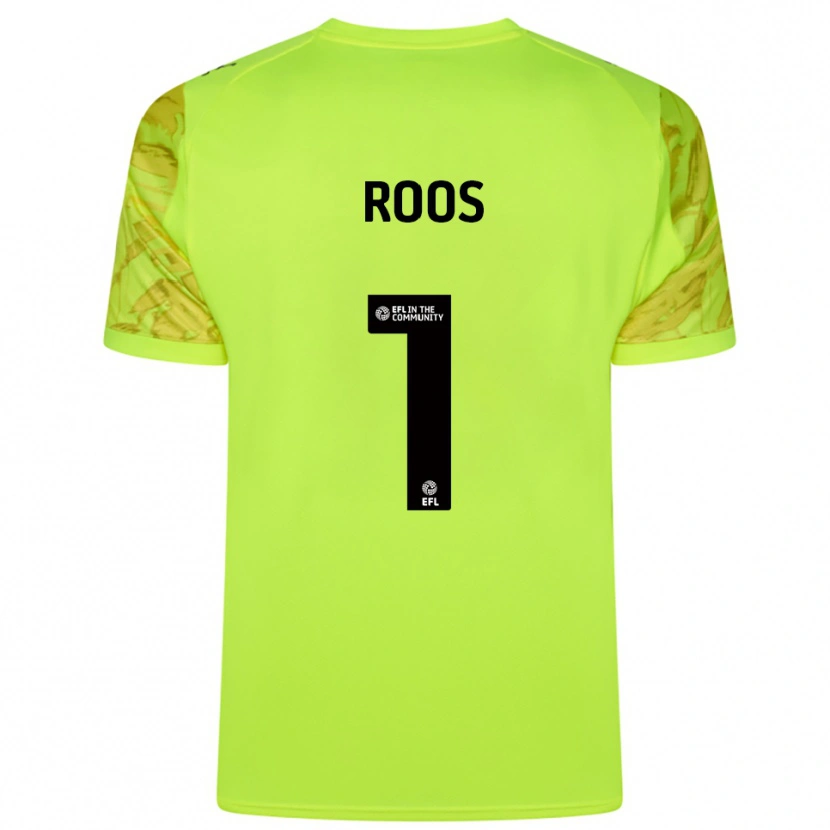Danxen Women Kelle Roos #1 Fluorescent Green Goalkeeper Jersey 2025/26 T-Shirt