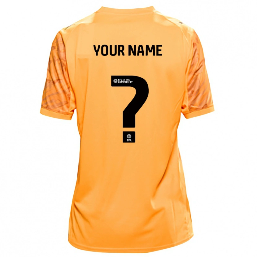 Danxen Women Oldham Athletic Orange Black Goalkeeper Jersey 2025/26 T-Shirt