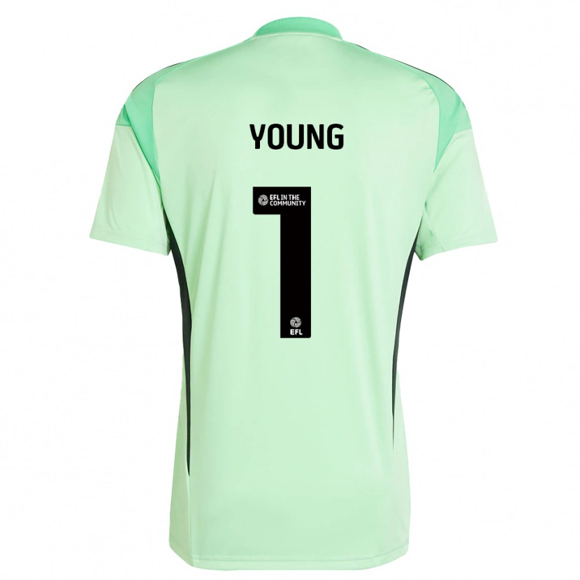 Danxen Women Matthew Young #1 Light Green Black Goalkeeper Jersey 2025/26 T-Shirt