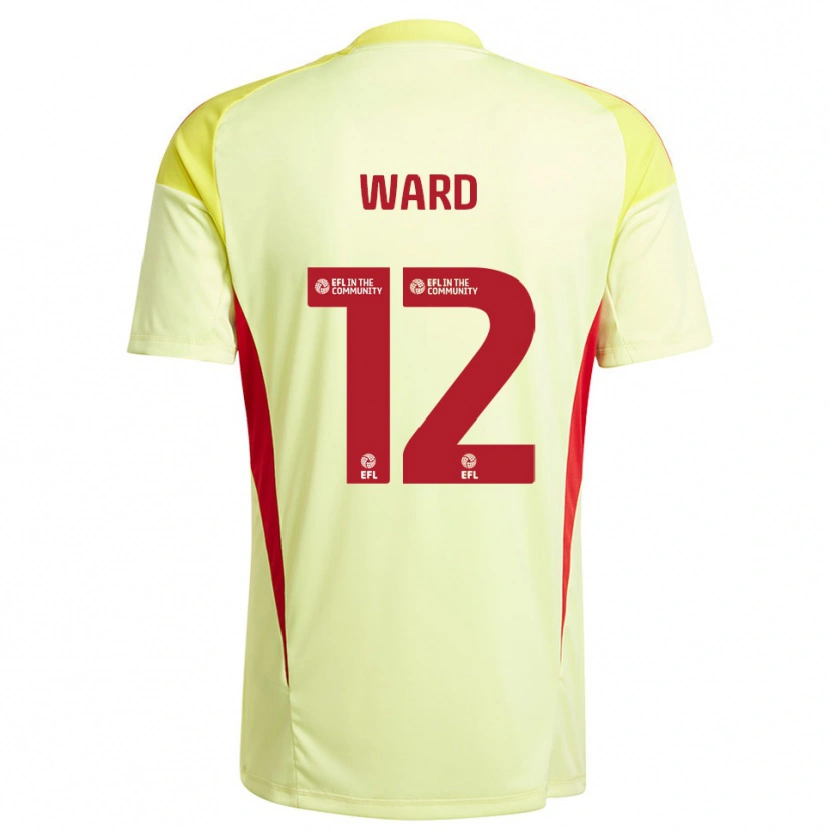 Danxen Women Lewis Ward #12 Pale Yellow Goalkeeper Jersey 2025/26 T-Shirt