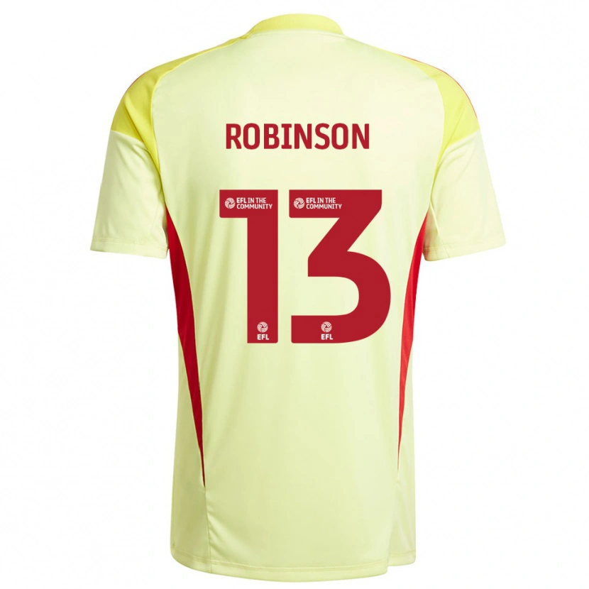 Danxen Women Anton Robinson #13 Pale Yellow Goalkeeper Jersey 2025/26 T-Shirt