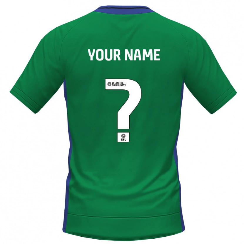 Danxen Women Tranmere Rovers Green Blue Goalkeeper Jersey 2025/26 T-Shirt