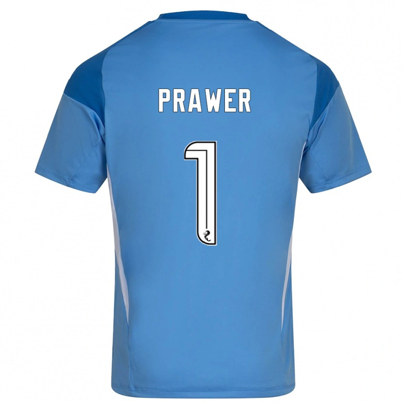 Danxen Women Anna Prawer #1 Blue White Goalkeeper Jersey 2025/26 T-Shirt