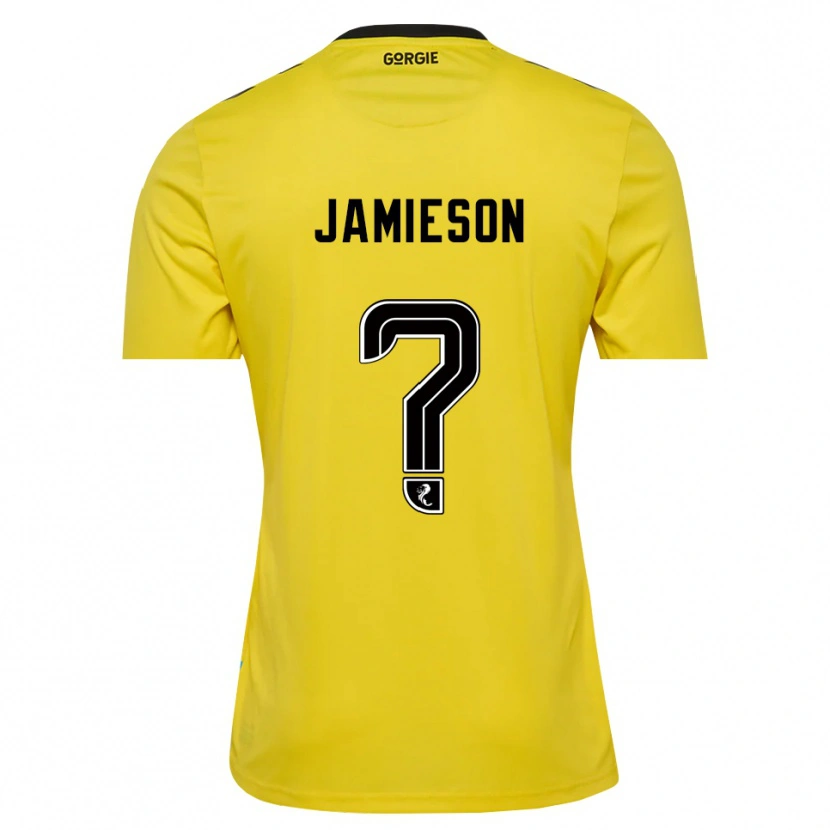 Danxen Women Finlay Jamieson #0 Yellow Red Black Goalkeeper Jersey 2025/26 T-Shirt