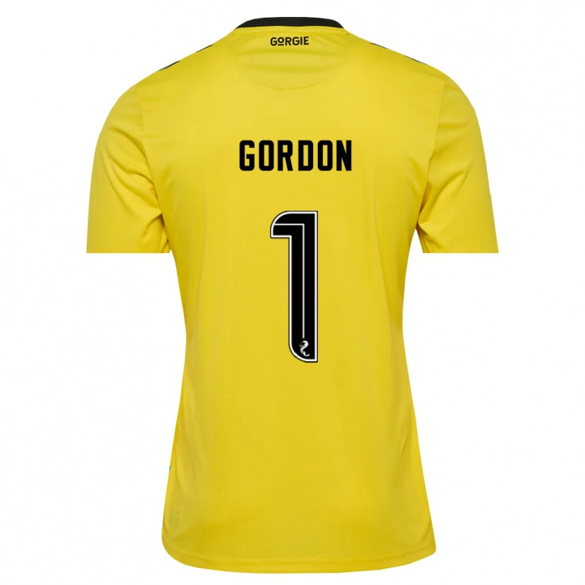 Danxen Women Craig Gordon #1 Yellow Red Black Goalkeeper Jersey 2025/26 T-Shirt