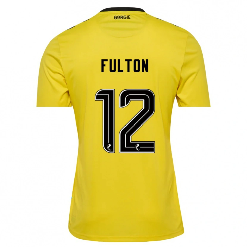 Danxen Women Ryan Fulton #12 Yellow Red Black Goalkeeper Jersey 2025/26 T-Shirt