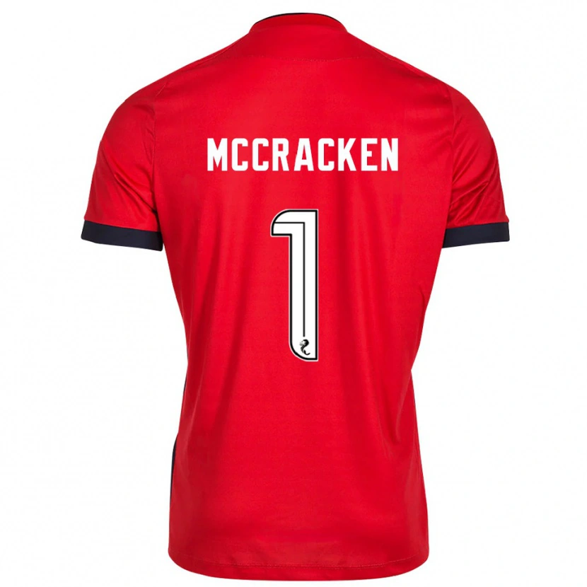 Danxen Women Jon McCracken #1 Red White Goalkeeper Jersey 2025/26 T-Shirt