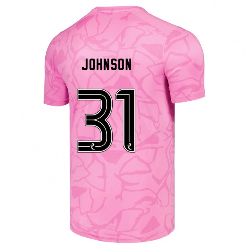 Danxen Women Murray Johnson #31 Pink Black Goalkeeper Jersey 2025/26 T-Shirt