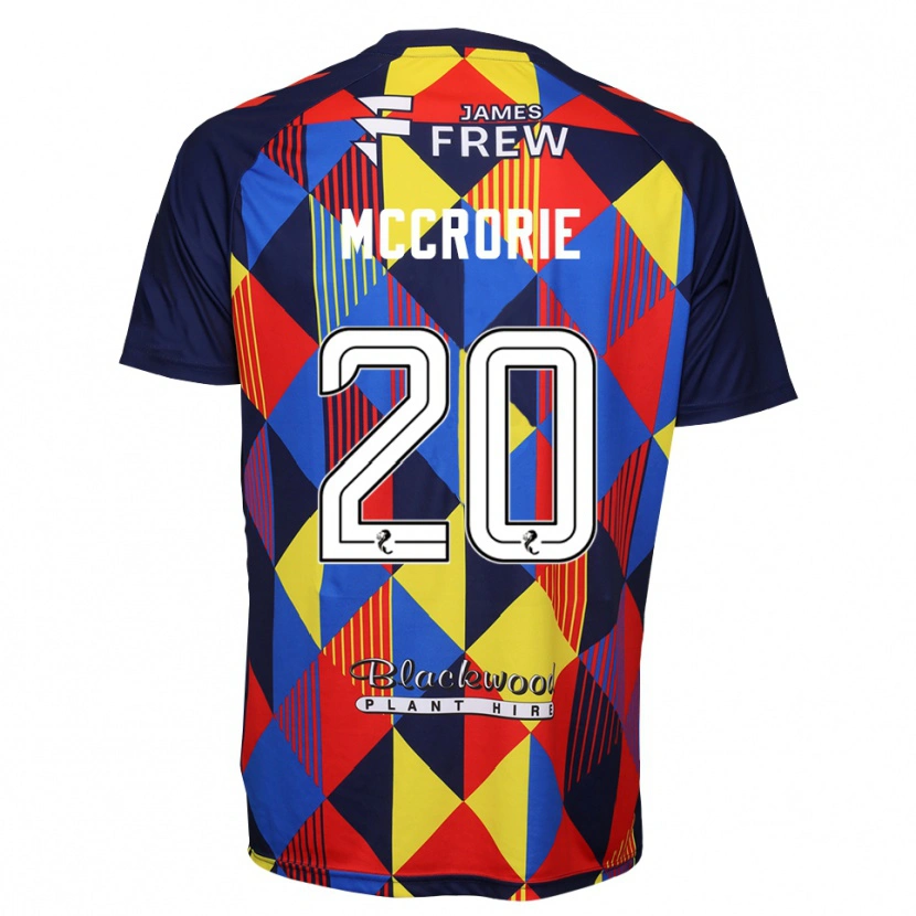 Danxen Women Robby McCrorie #20 Royal Blue Red Goalkeeper Jersey 2025/26 T-Shirt