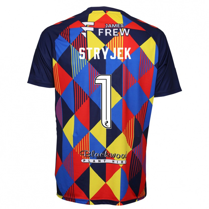 Danxen Women Maksymilian Stryjek #1 Royal Blue Red Goalkeeper Jersey 2025/26 T-Shirt