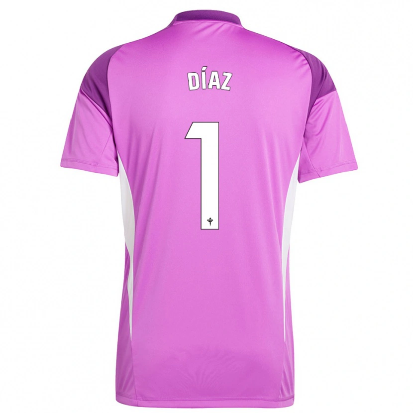 Danxen Women Lucas Díaz #1 Purple White Goalkeeper Jersey 2025/26 T-Shirt