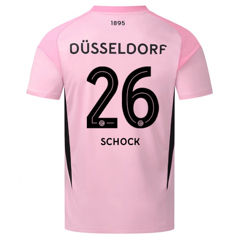 Danxen Women Florian Schock #26 Pink Black Goalkeeper Jersey 2025/26 T-Shirt