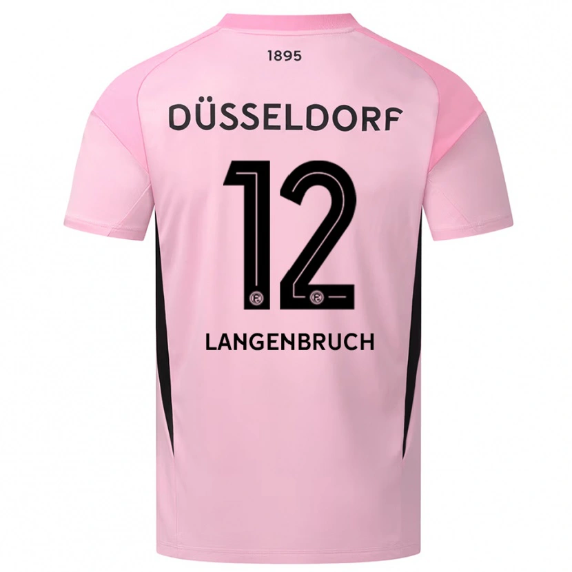 Danxen Women Linus Langenbruch #12 Pink Black Goalkeeper Jersey 2025/26 T-Shirt