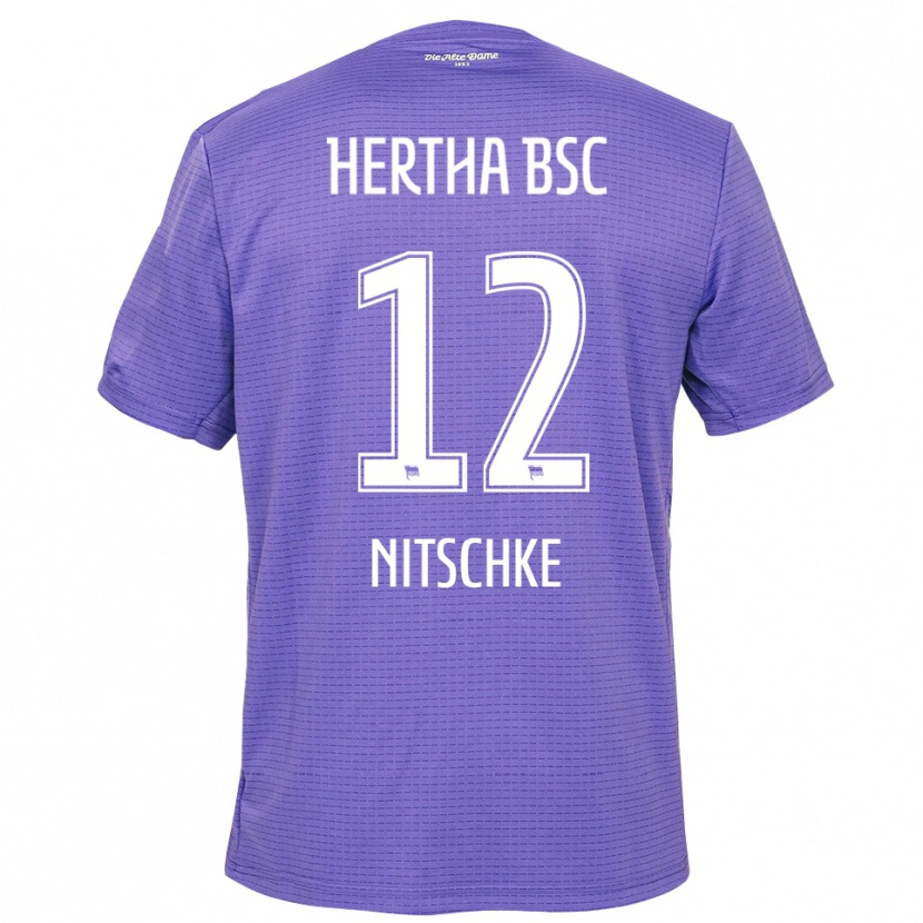 Danxen Women Til Nitschke #12 Purple White Goalkeeper Jersey 2025/26 T-Shirt