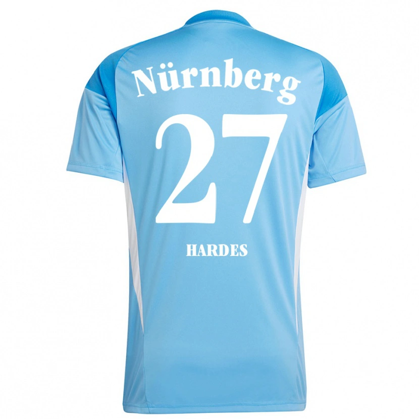 Danxen Women Aaron Hardes #27 Sky Blue White Goalkeeper Jersey 2025/26 T-Shirt