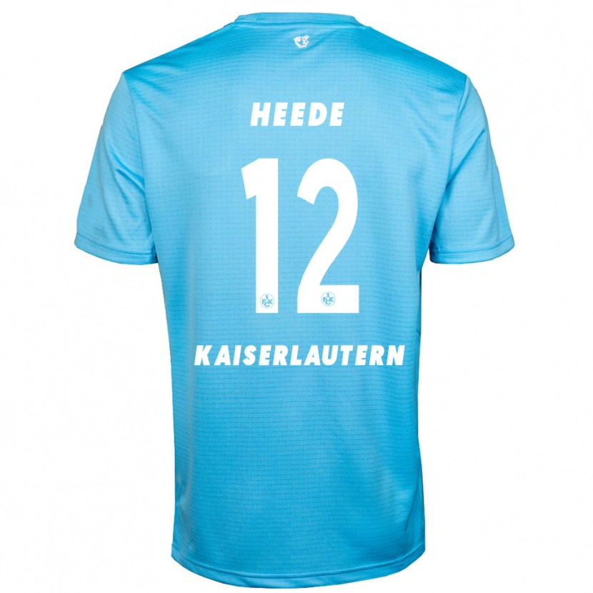 Danxen Women Jannis Heede #12 Sky Blue White Goalkeeper Jersey 2025/26 T-Shirt
