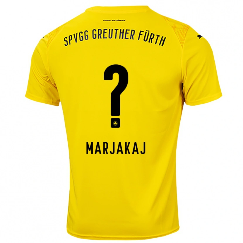 Danxen Women Sabina Marjakaj #0 Yellow Black Goalkeeper Jersey 2025/26 T-Shirt