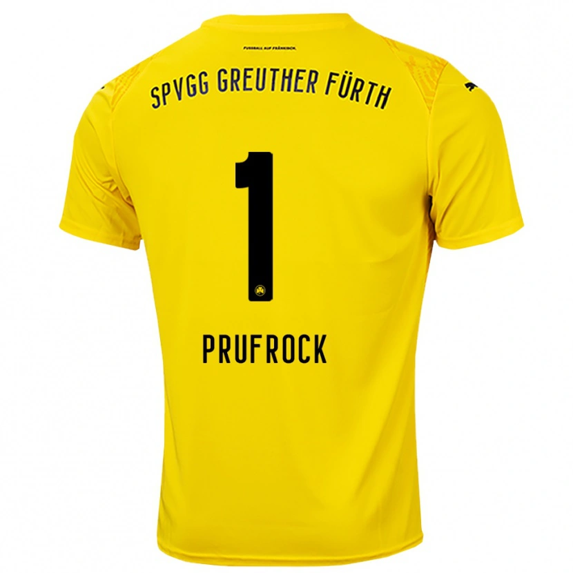 Danxen Women Silas Prüfrock #1 Yellow Black Goalkeeper Jersey 2025/26 T-Shirt
