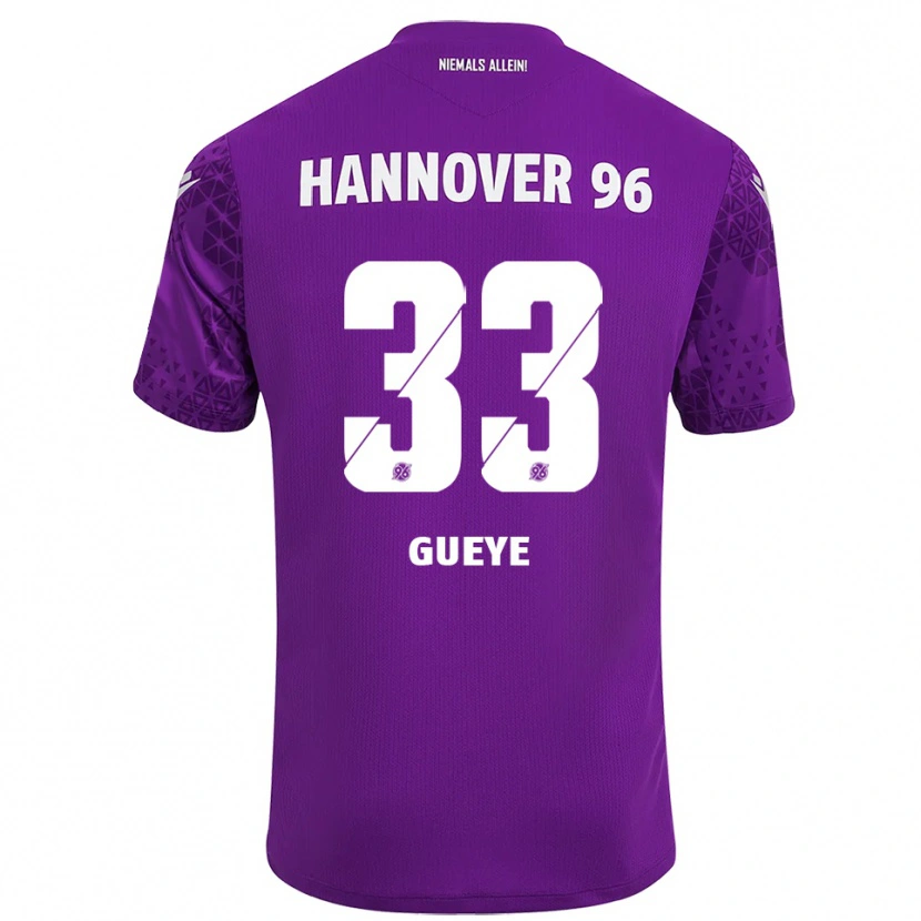 Danxen Women Abdoulaye Gueye #33 Purple White Goalkeeper Jersey 2025/26 T-Shirt