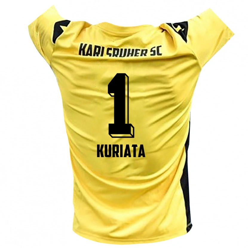 Danxen Women Malik Kuriata #1 Yellow Black Goalkeeper Jersey 2025/26 T-Shirt