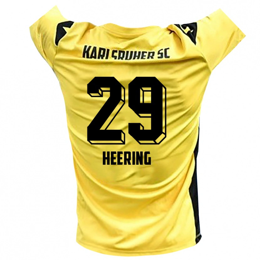 Danxen Women Simon Heering #29 Yellow Black Goalkeeper Jersey 2025/26 T-Shirt