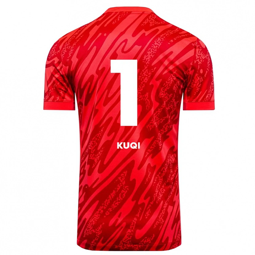 Danxen Women Blero Kuqi #1 Red White Goalkeeper Jersey 2025/26 T-Shirt