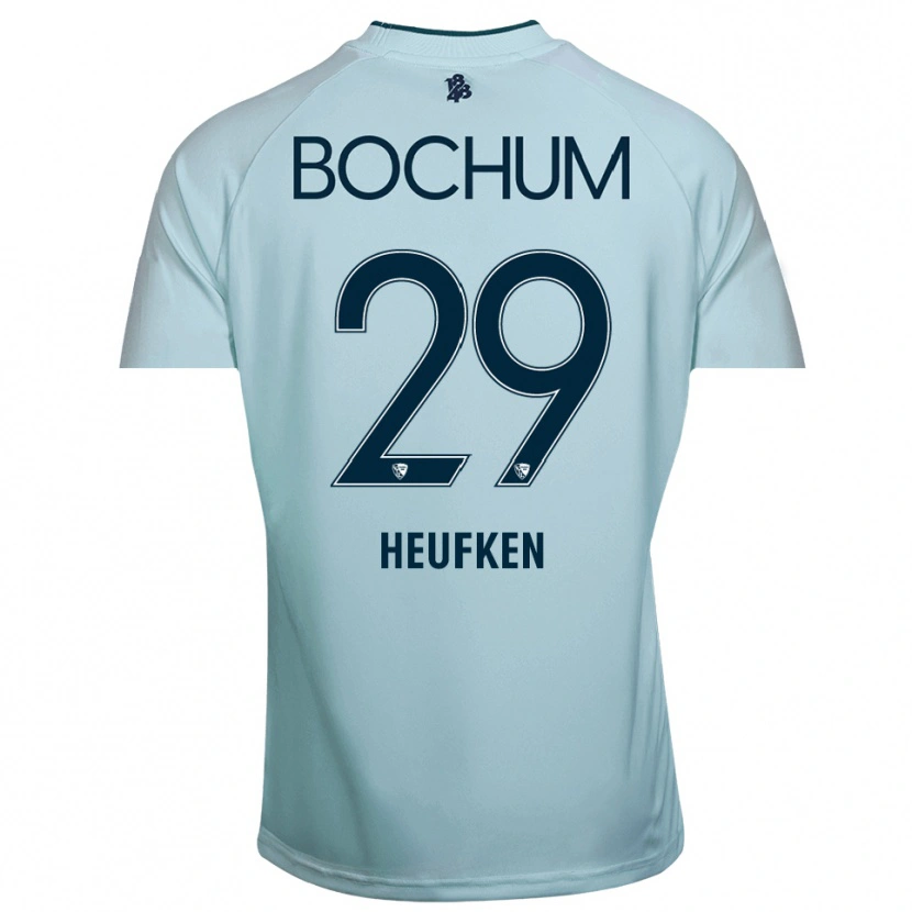 Danxen Women Jeremias Heufken #29 Cyan-Blue Goalkeeper Jersey 2025/26 T-Shirt