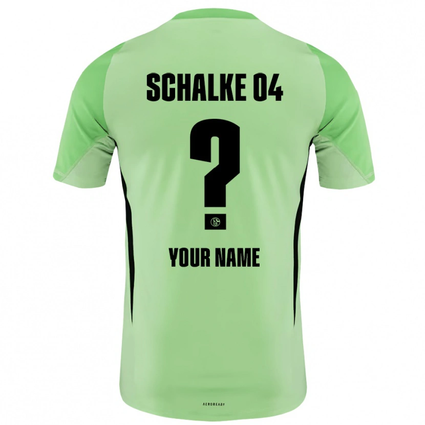 Danxen Women Schalke 04 Light Green Black Goalkeeper Jersey 2025/26 T-Shirt