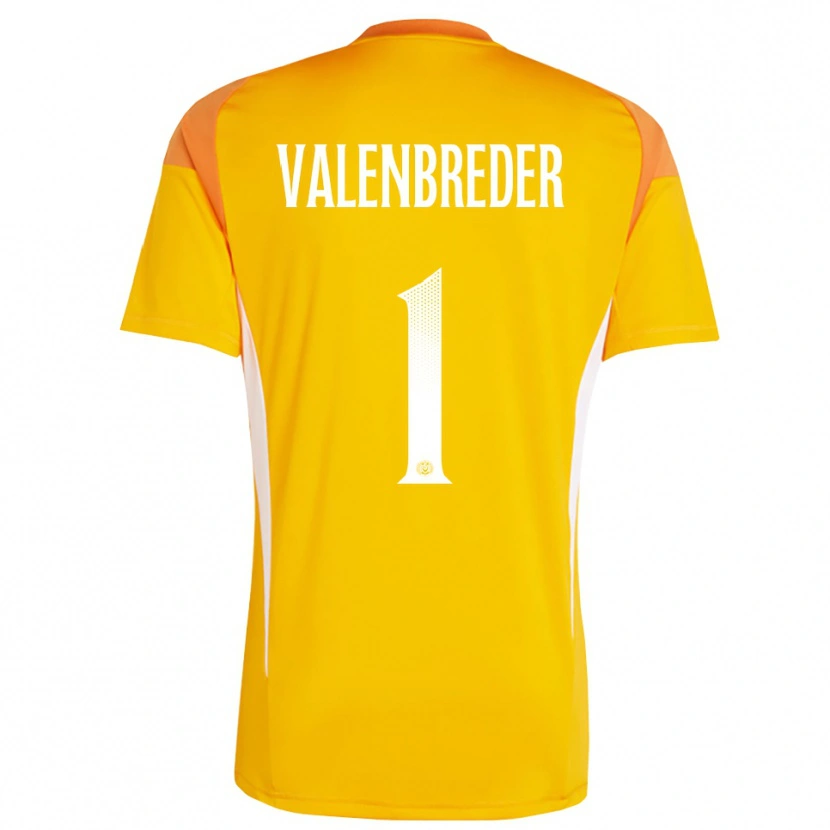 Danxen Women Frederik Valenbreder #1 Orange White Goalkeeper Jersey 2025/26 T-Shirt