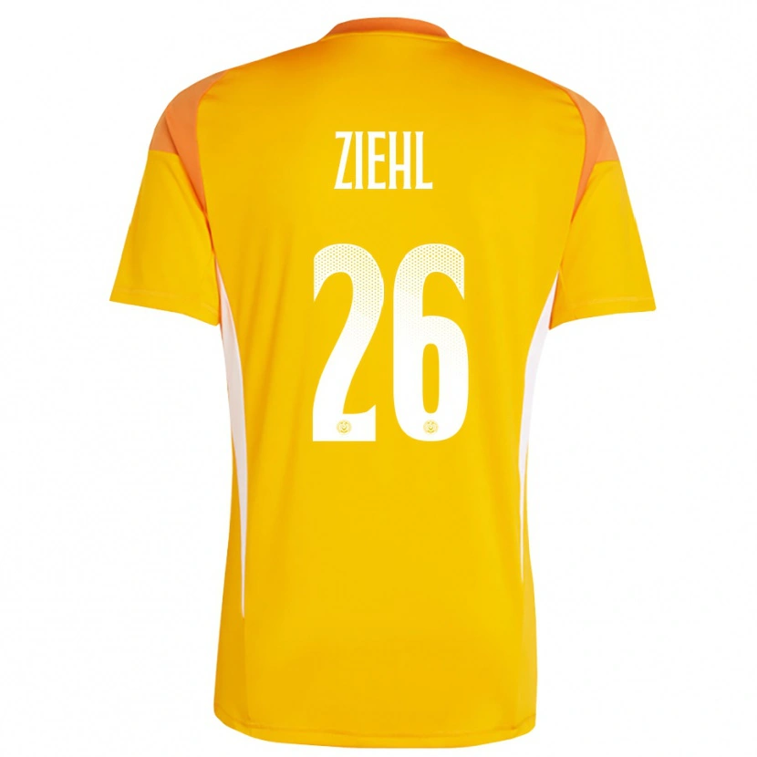 Danxen Women Nelly Ziehl #26 Orange White Goalkeeper Jersey 2025/26 T-Shirt