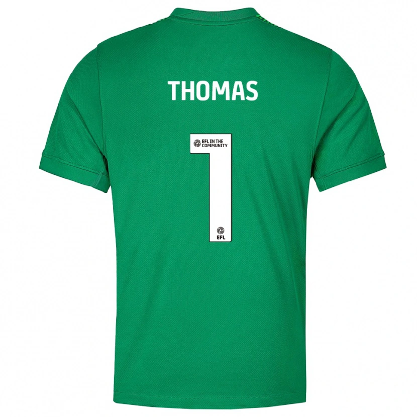 Danxen Women Lucy Thomas #1 Green White Goalkeeper Jersey 2025/26 T-Shirt