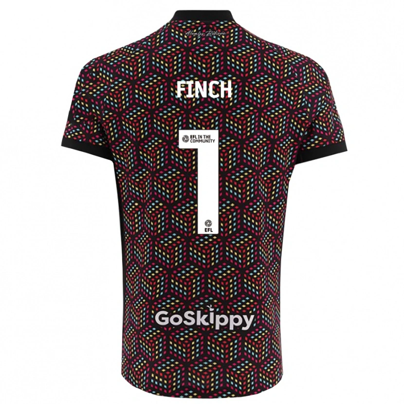 Danxen Women Isaac Finch #1 Black White Goalkeeper Jersey 2025/26 T-Shirt