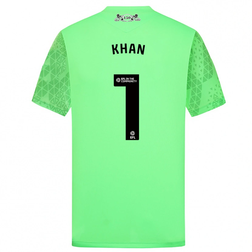 Danxen Women Adam Khan #1 Fluorescent Green Goalkeeper Jersey 2025/26 T-Shirt