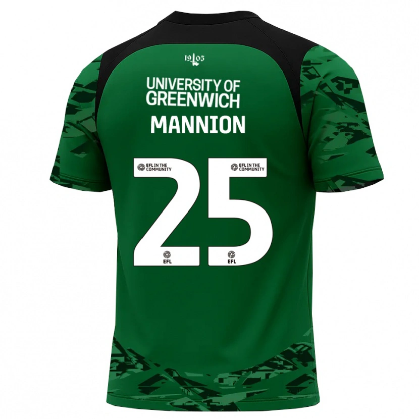 Danxen Women Will Mannion #25 Green Black Goalkeeper Jersey 2025/26 T-Shirt