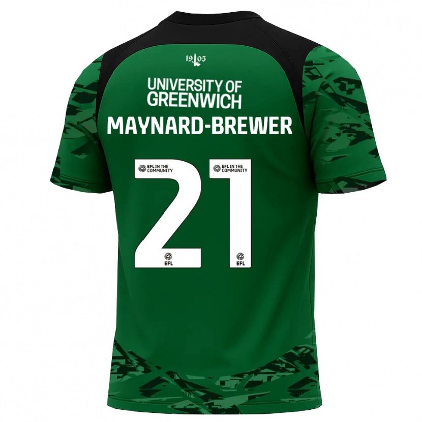 Danxen Women Ashley Maynard-Brewer #21 Green Black Goalkeeper Jersey 2025/26 T-Shirt