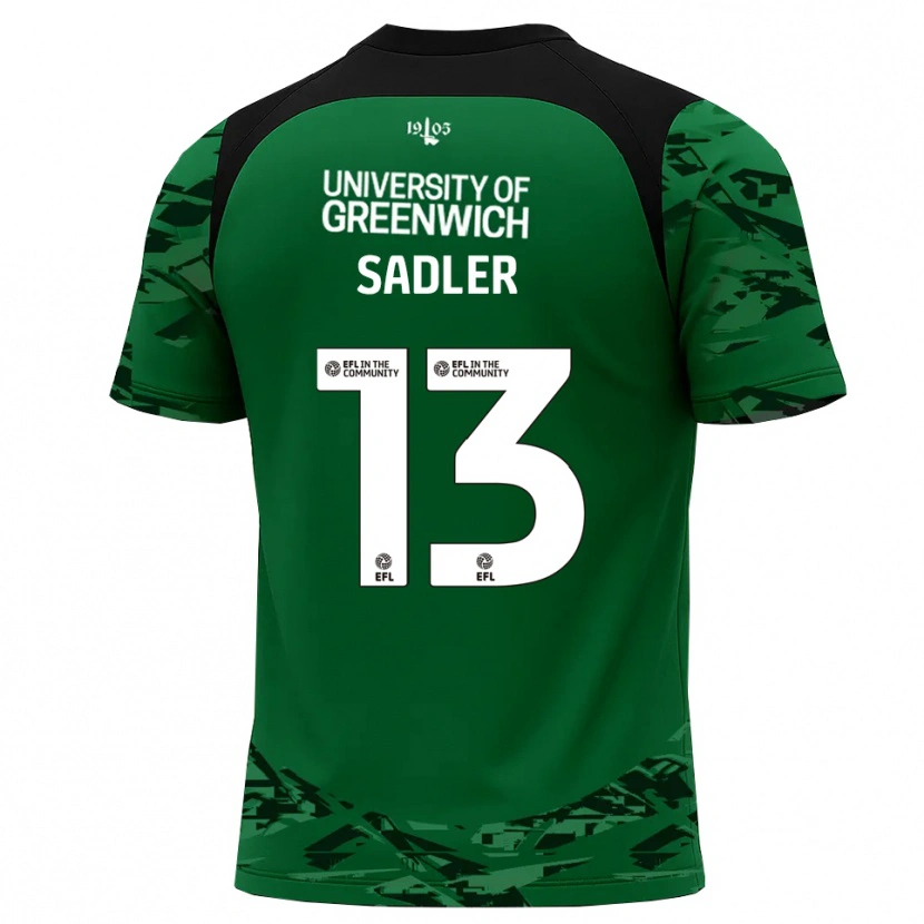 Danxen Women Jude Sadler #13 Green Black Goalkeeper Jersey 2025/26 T-Shirt
