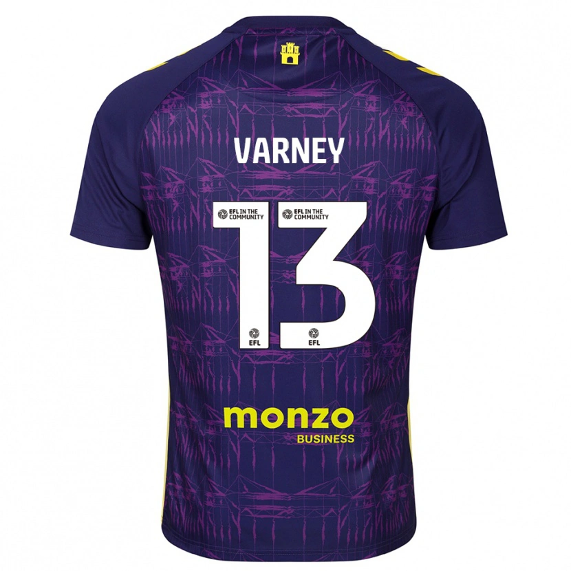 Danxen Women Oscar Varney #13 Purple Yellow Goalkeeper Jersey 2025/26 T-Shirt